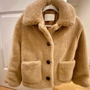 Zara Short Teddy Coat - very cozy.